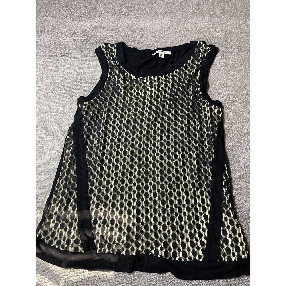 Koton Blouse Top Womens Medium M Sleeveless Blouse Black